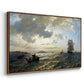 Fresh Breeze on the Norwegian Coast, 1876 - Floater Framed Canvas Print