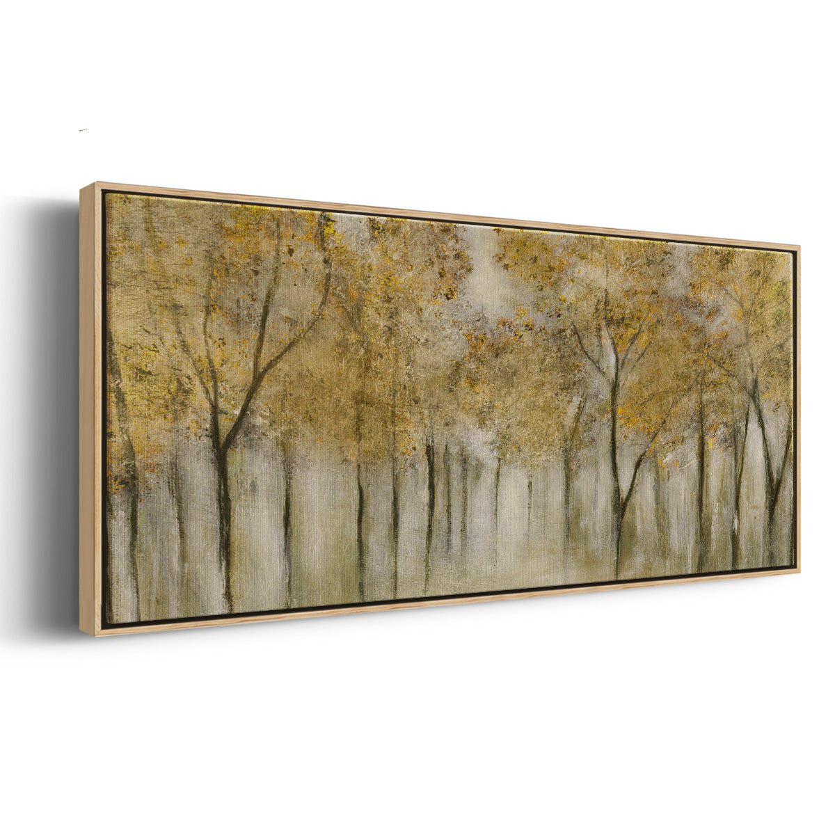 Golden Spring - Floater Framed Canvas Print