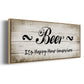 Beer Happy Hour - Floater Framed Canvas Print