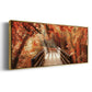 Autumn Bridge - Floater Framed Canvas Print