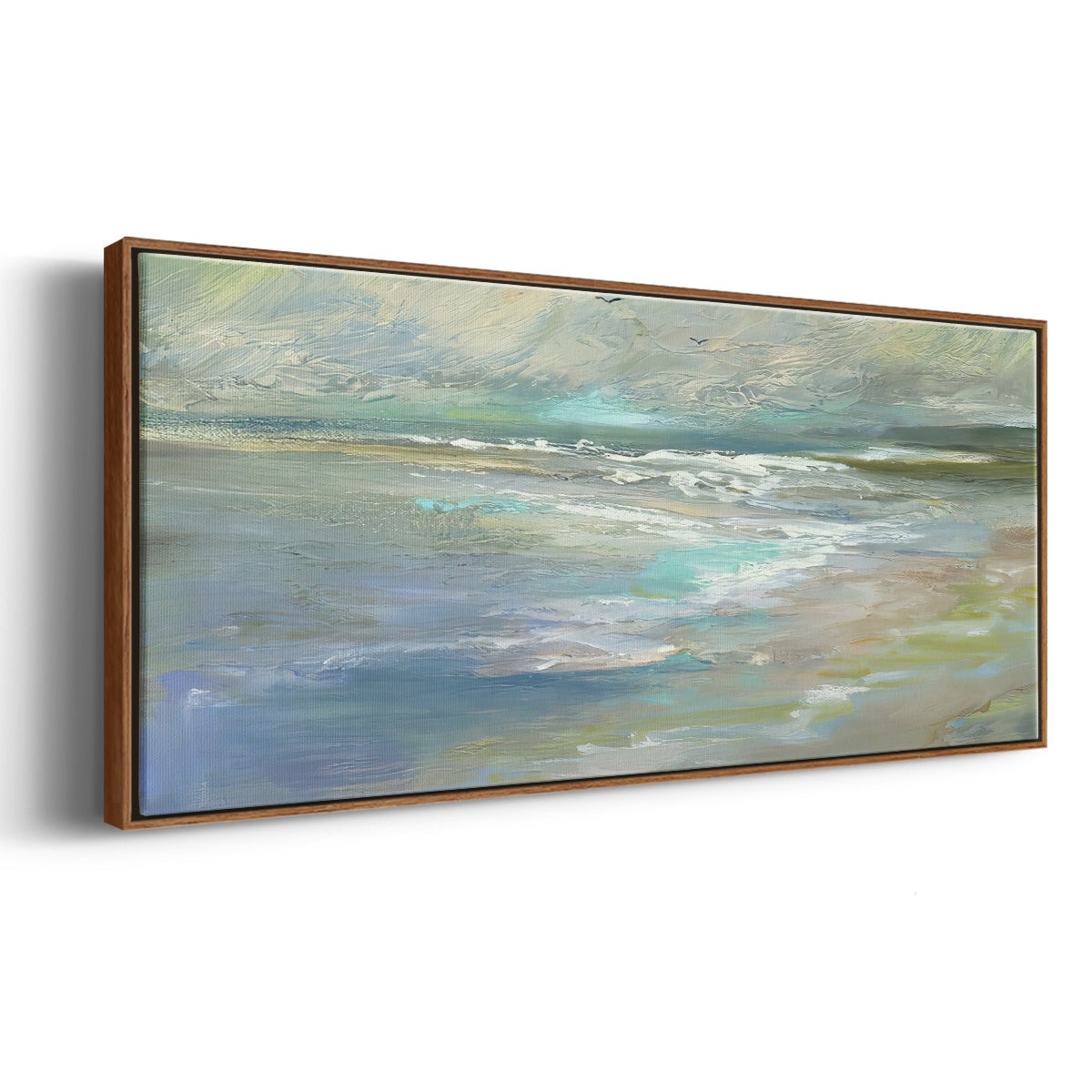 Beach Light I - Floater Framed Canvas Print
