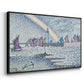 Entrance to the Port of Honfleur, 1899 - Floater Framed Canvas Print