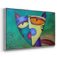 Celestial Cat - Floater Framed Canvas Print