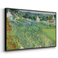 Vineyards at Auvers, 1890 - Floater Framed Canvas Print