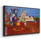 Still Life with a Pewter Jug and Pink Statuette, 1910 - Floater Framed Canvas Print