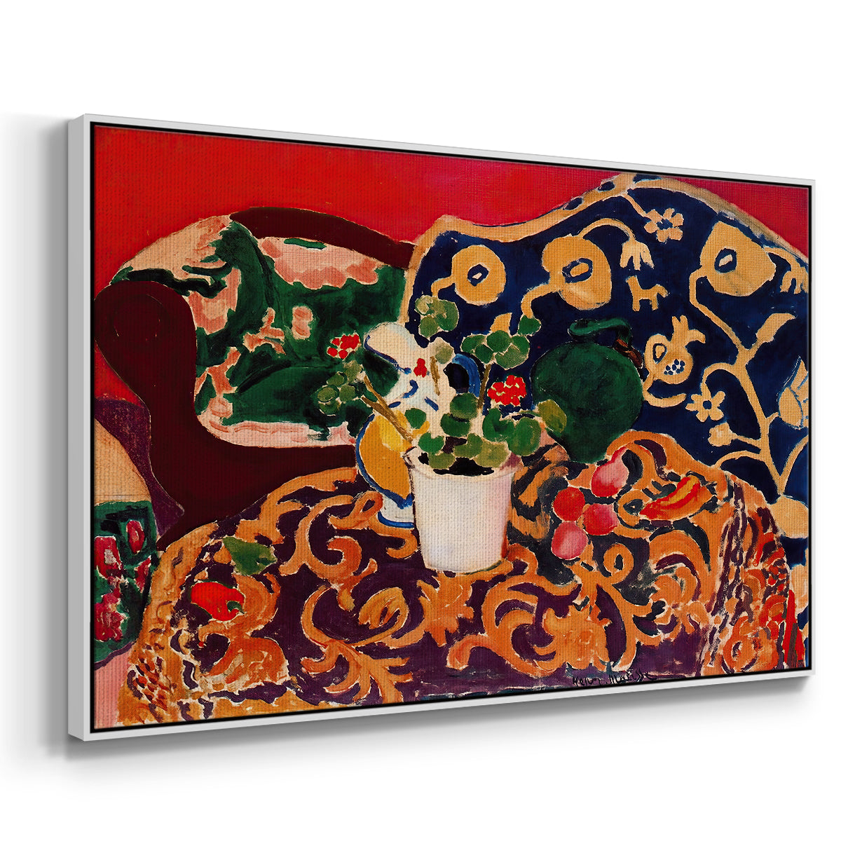 Spanish Still Life, c. 1910 - Floater Framed Canvas Print
