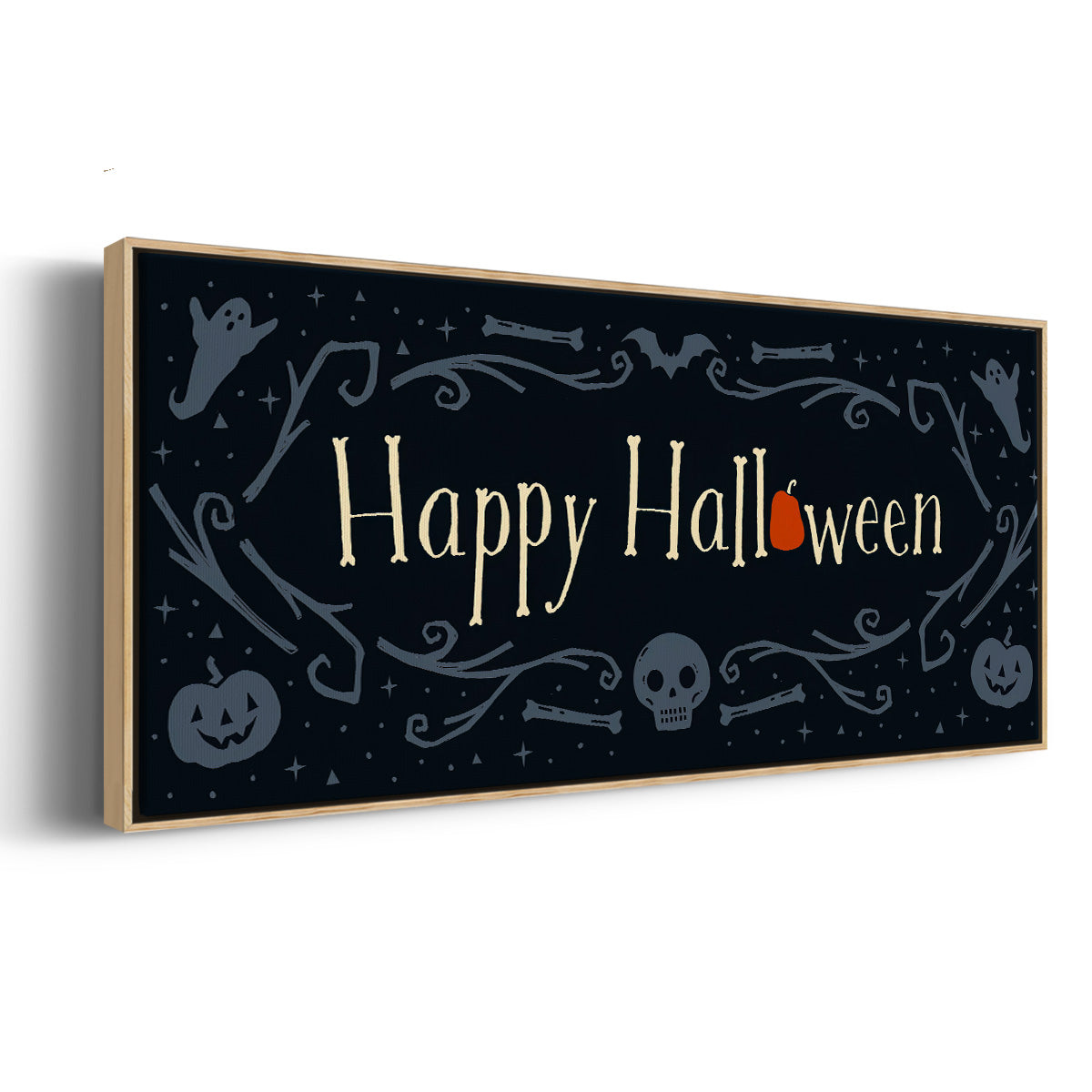 Skeleton Crew Collection D - Floater Framed Canvas Print