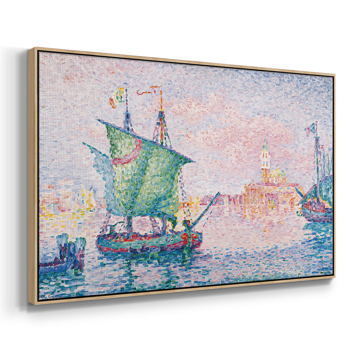 Venice, the Pink Cloud, 1909 - Floater Framed Canvas Print
