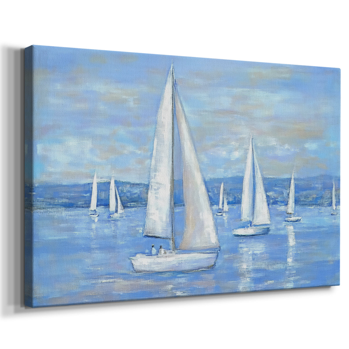 sailboats,lake,blue water,sunny day,white sails,leisure,boating,outdoor activity,tranquil,serene,navigation,nature,summertime,sky,reflection,landscape,sailing,watersport,calm,crew,adventure,scenery,recreation,horizon,travel,summer,coastal,exploration,harmony,peaceful,sunlight,journey,open water,enjoyment,vacation,beauty,environment,freedom,nautical,marine,idyllic,sports