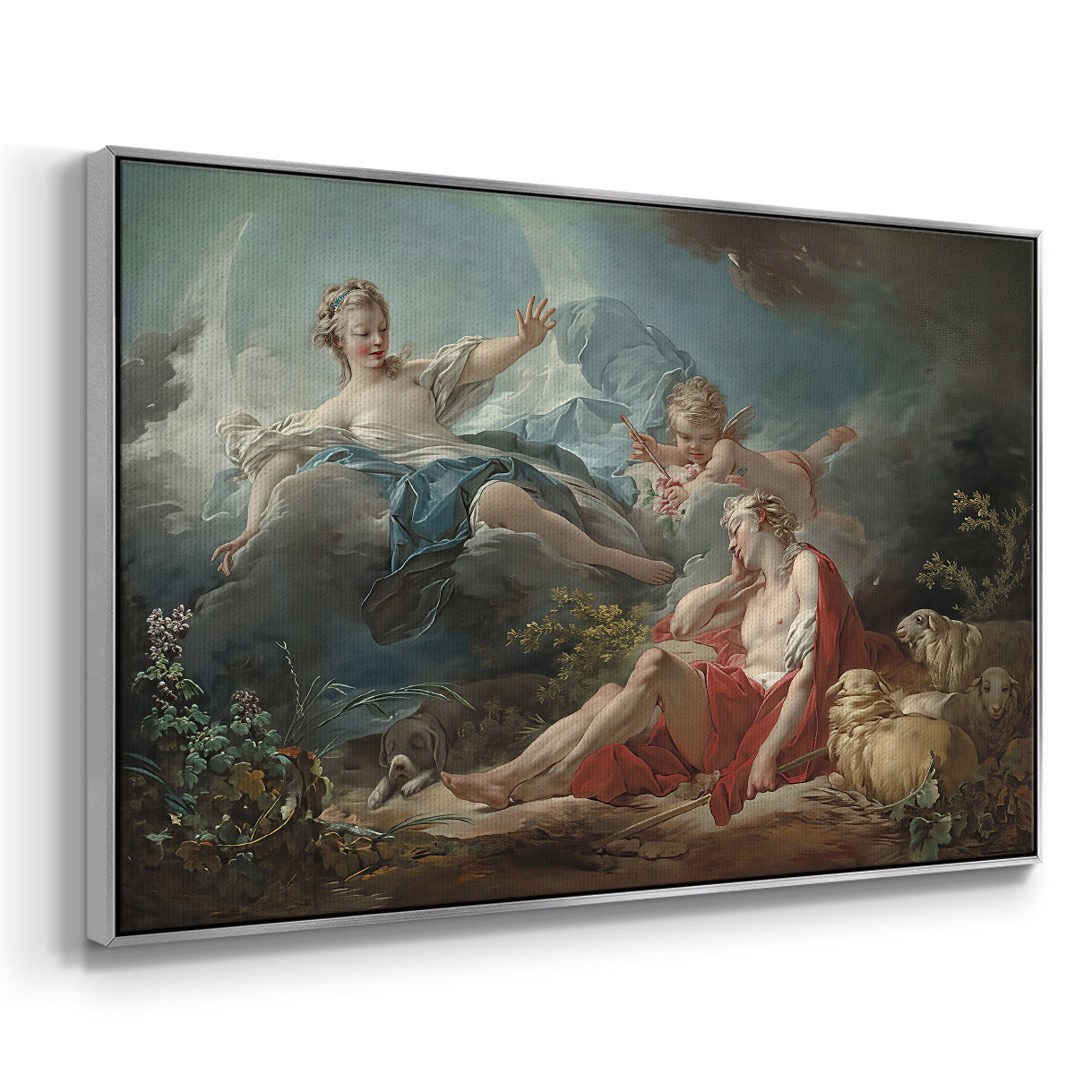 Diana and Endymion, c. 1753-1756 - Floater Framed Canvas Print