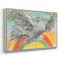 Flying Dove with Rainbow (Colombe volant à l'Arc-en-ciel), 1952 - Floater Framed Canvas Print
