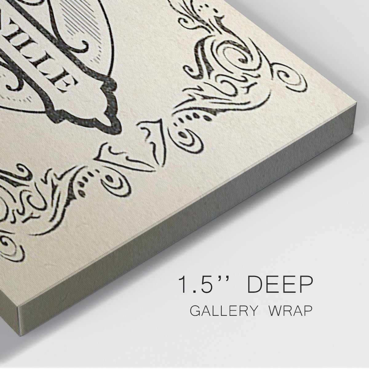 Antique French Label II - Canvas Art Print