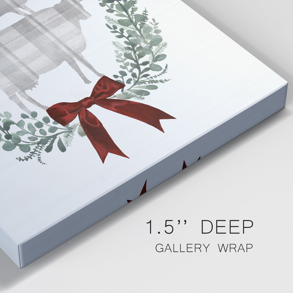 Yuletide Animals I Premium Gallery Wrapped Canvas - Ready to Hang