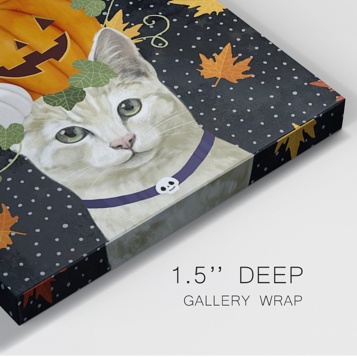 Halloween Cat I-Premium Gallery Wrapped Canvas - Ready to Hang