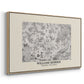 Fleurs, 1866 (Morris Inspired) - Floater Framed Canvas Print