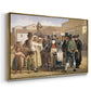 A Charlatan Selling Blacking in the Piazza Barberini in Rome, c. 1840-1849 - Floater Framed Canvas Print