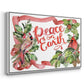 Cardinal Holly Christmas Collection A - Floater Framed Canvas Print