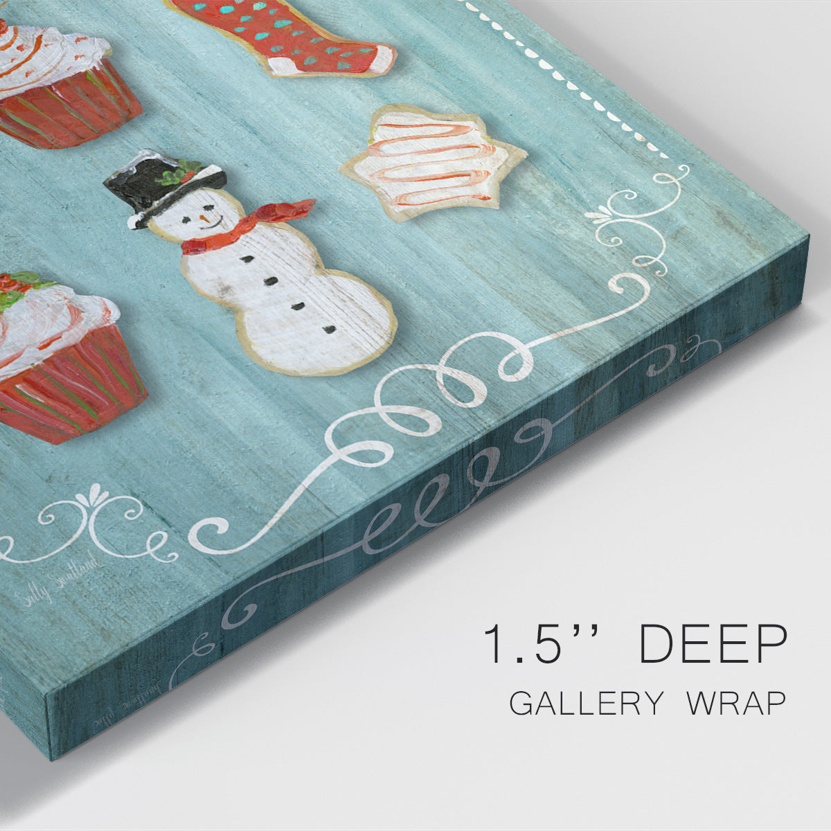 Mrs. Claus Bake Shop Premium Gallery Wrapped Canvas - Ready to Hang