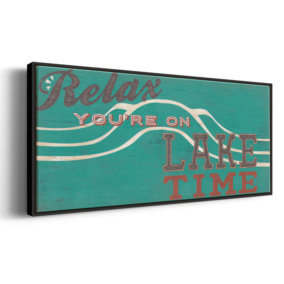 Cabin Life Collection H - Floater Framed Canvas Print