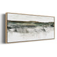 River Flow - Floater Framed Canvas Print