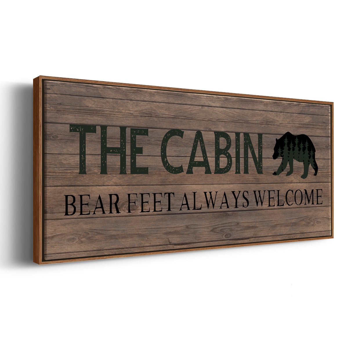 Bear Feet - Floater Framed Canvas Print