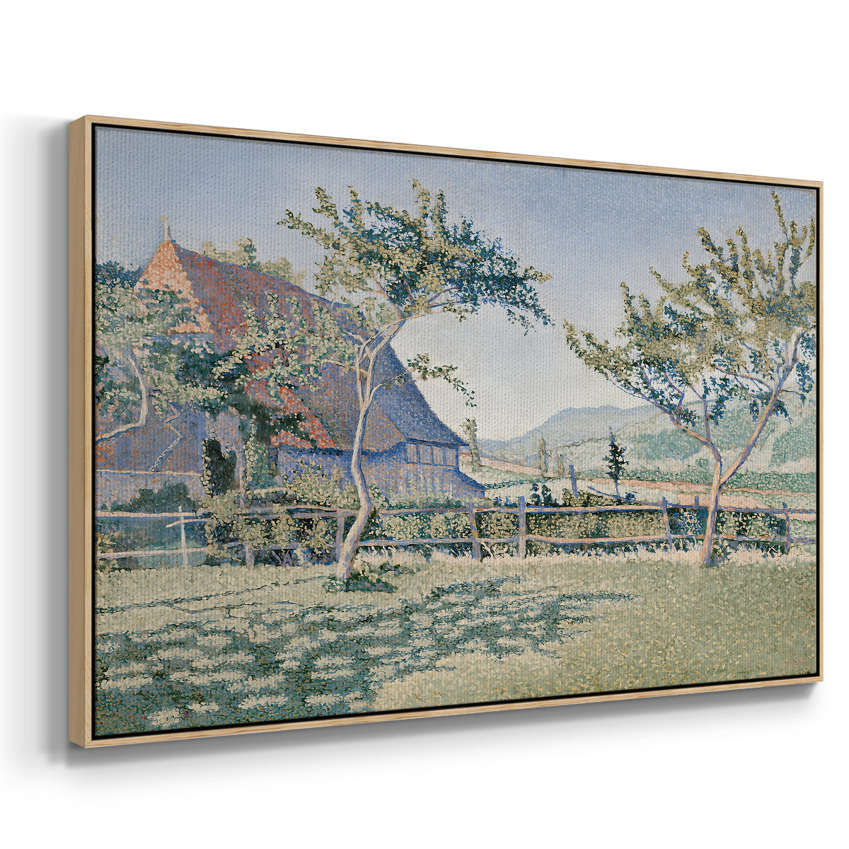 Comblat-le-Château, the Meadow, Opus 161, 1887 - Floater Framed Canvas Print