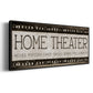 Home Theater - Floater Framed Canvas Print