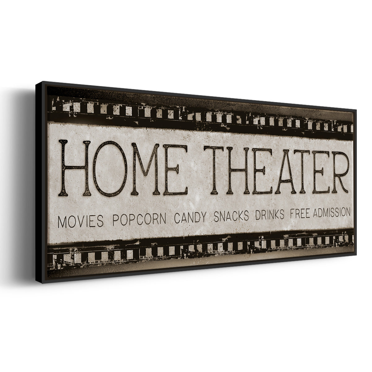 Home Theater - Floater Framed Canvas Print