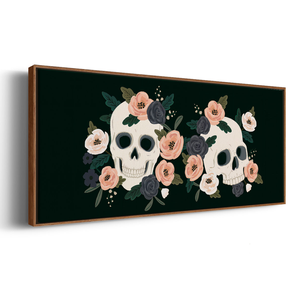Skull & Snake Collection D - Floater Framed Canvas Print