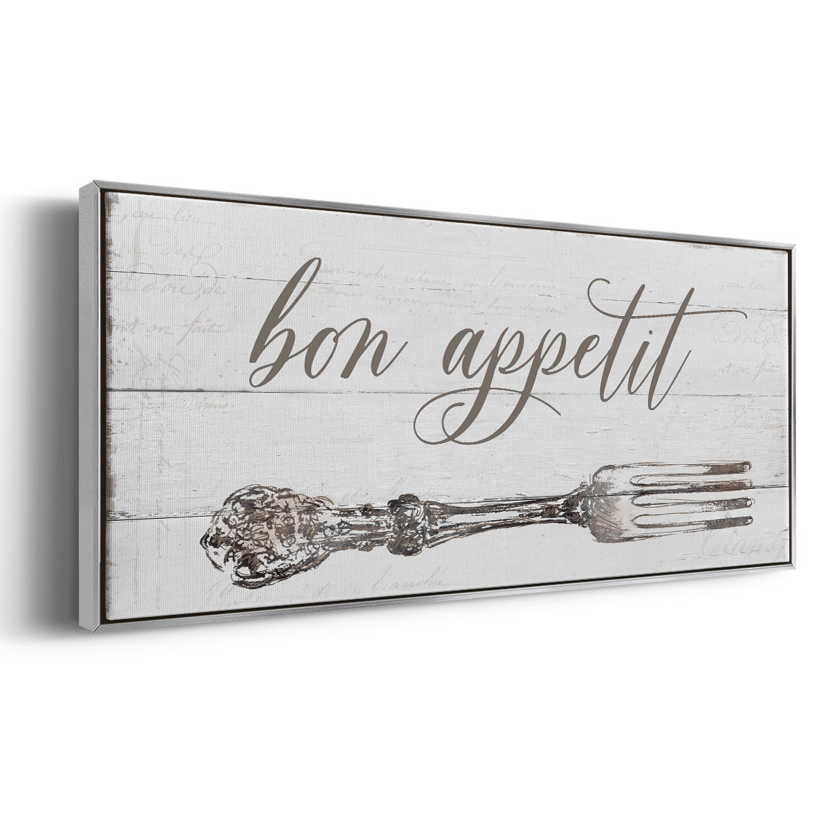 Bon Appetit - Floater Framed Canvas Print