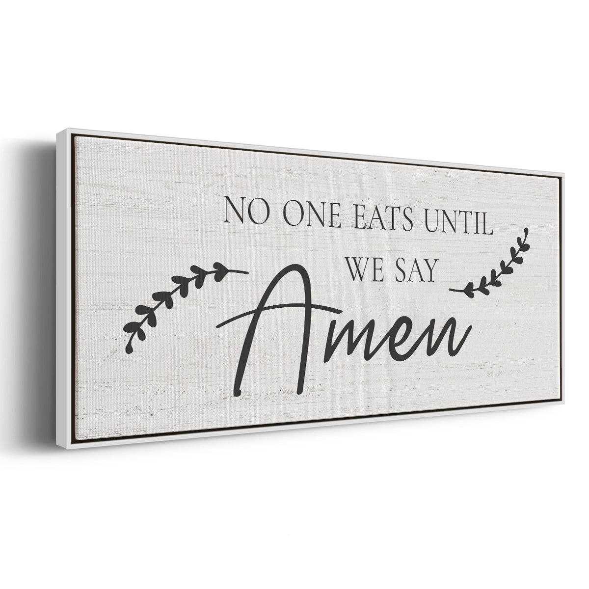 Say Amen - Floater Framed Canvas Print