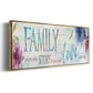 Family Love Story - Floater Framed Canvas Print