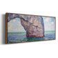 The Manneport at High Tide, 1885 - Floater Framed Canvas Print