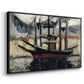 Two Boats Side by Side, Port of Marseilles, c. 1916 - Floater Framed Canvas Print