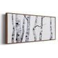 Birch Trees I - Floater Framed Canvas Print