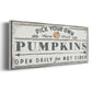 Pumpkin Patch I - Floater Framed Canvas Print