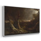Tornado in an American Forest, 1835 - Floater Framed Canvas Print