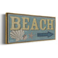 Shoreline Signs III - Floater Framed Canvas Print