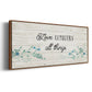 Floral Love - Floater Framed Canvas Print