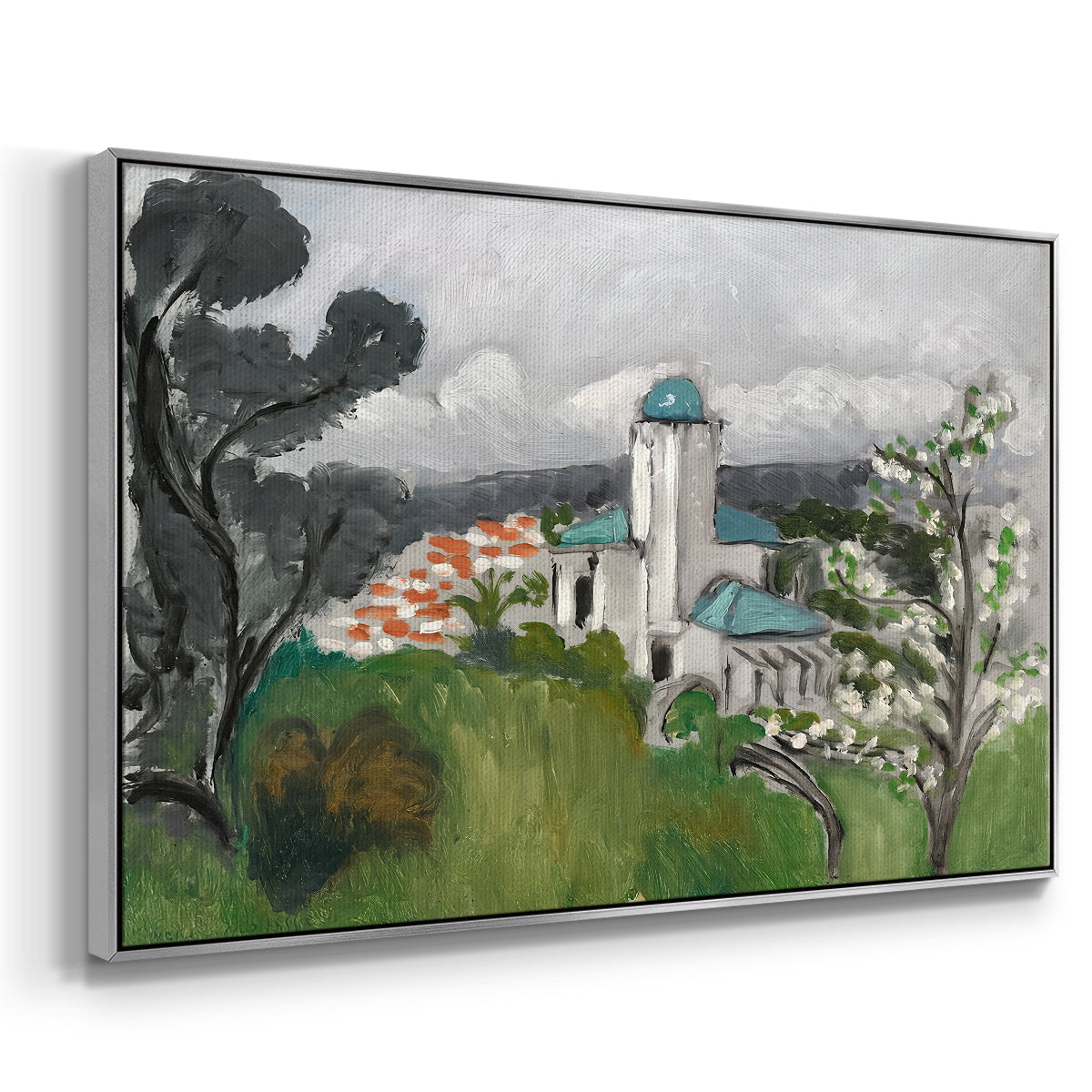 The Blue Villa (La Villa Bleue), c. 1918 - Floater Framed Canvas Print
