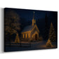 Eve of Soft Linen Candle - Canvas Art Print