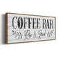 Coffee Bar - Floater Framed Canvas Print