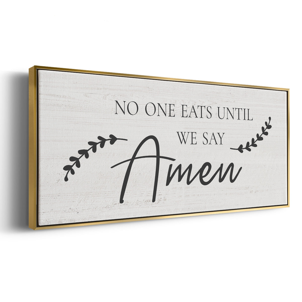 Say Amen - Floater Framed Canvas Print