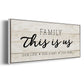 This is Us - Floater Framed Canvas Print