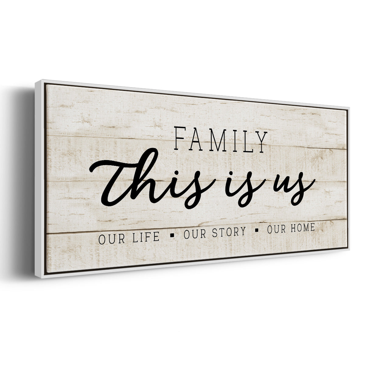 This is Us - Floater Framed Canvas Print