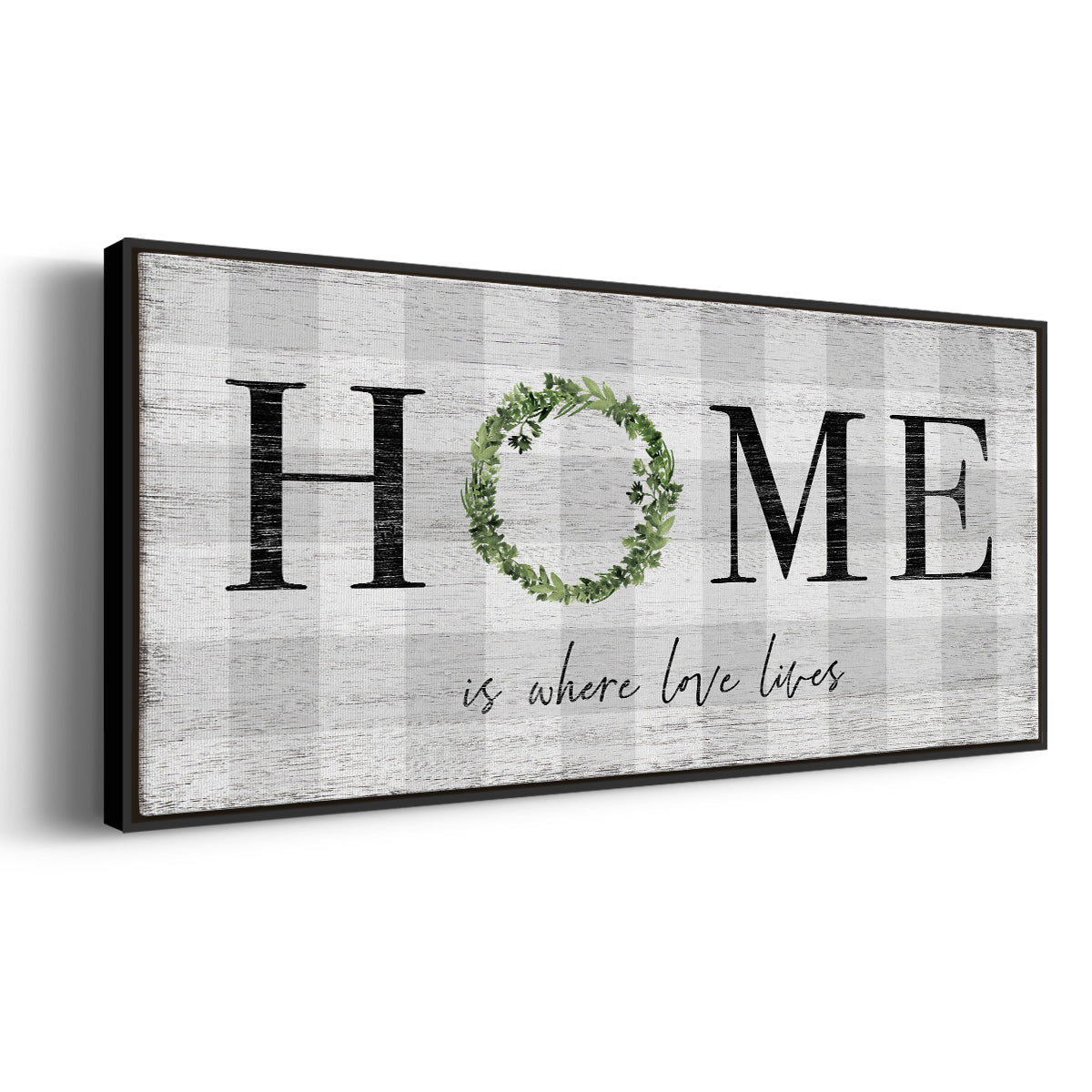 Where Love Lives - Floater Framed Canvas Print