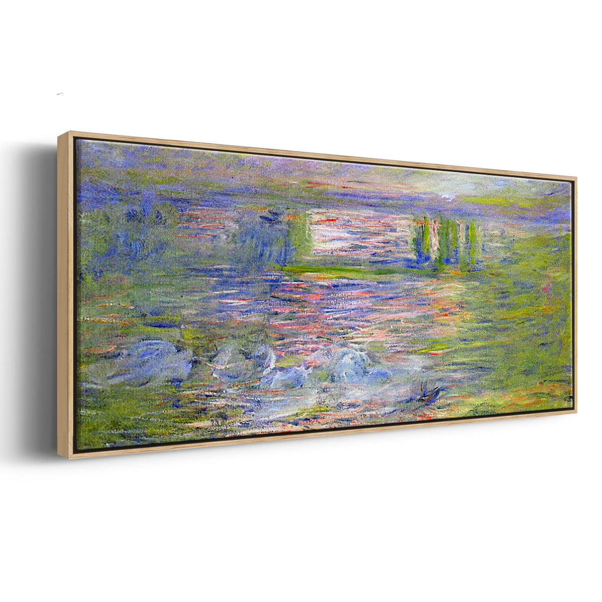 Charing Cross Bridge - Floater Framed Canvas Print