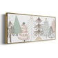Christmas Tree Sketchbook - Floater Framed Canvas Print