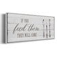 If You Feed Them - Floater Framed Canvas Print