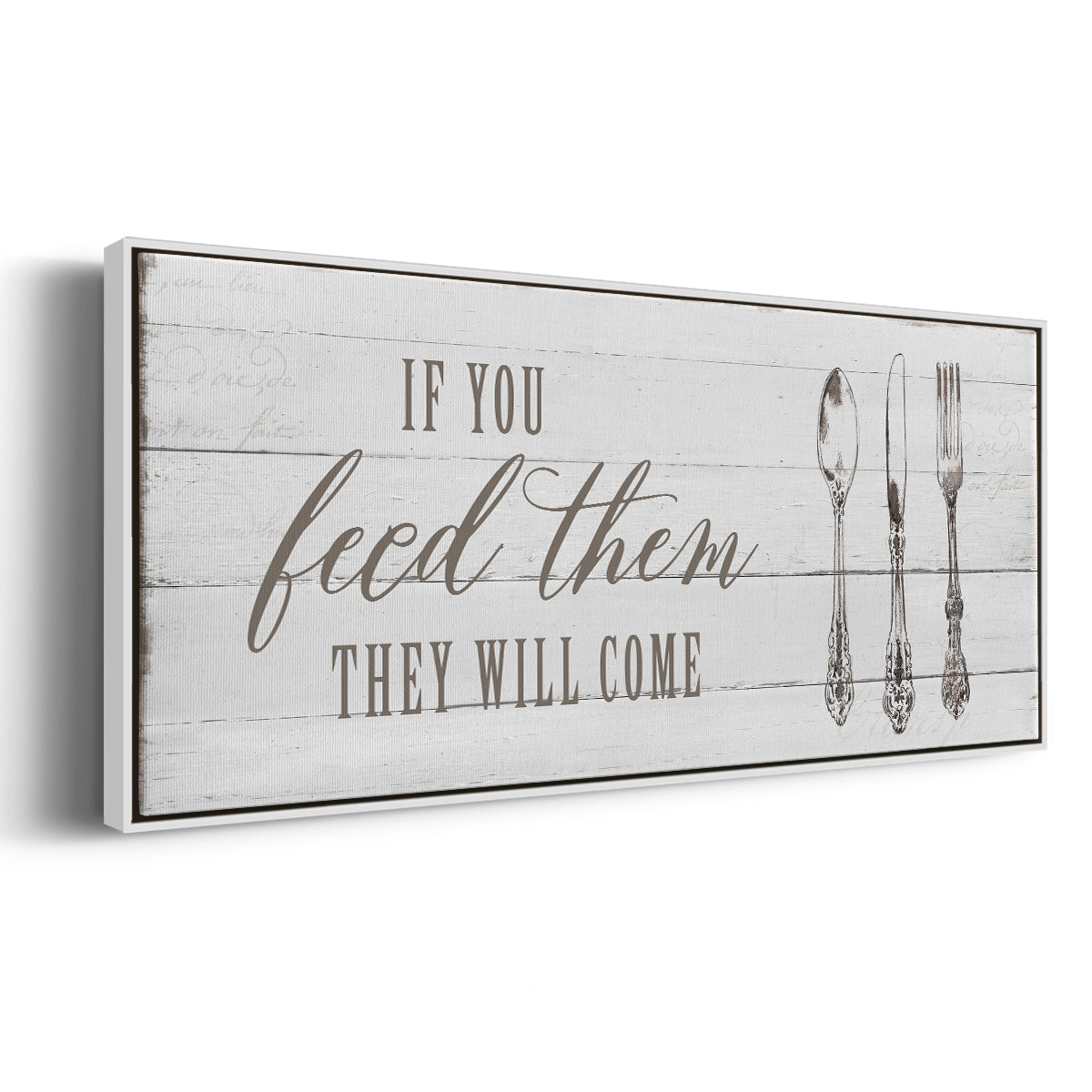If You Feed Them - Floater Framed Canvas Print